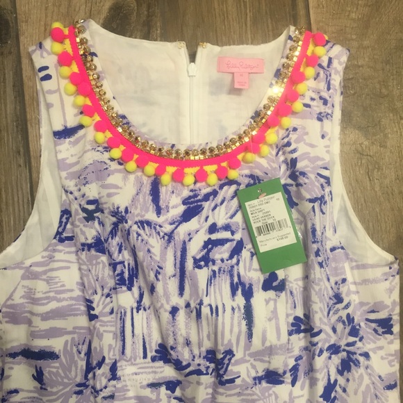 NWT Lilly Pulitzer Mila Shift Lilac Rock the Dock - Picture 4 of 8